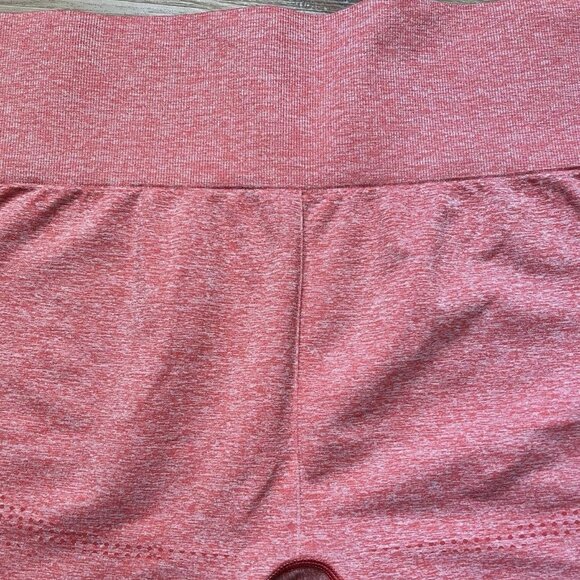 GYMSHARK Vital Seamless Coral Marl Leggings - Size Large - Picture 14 of 16